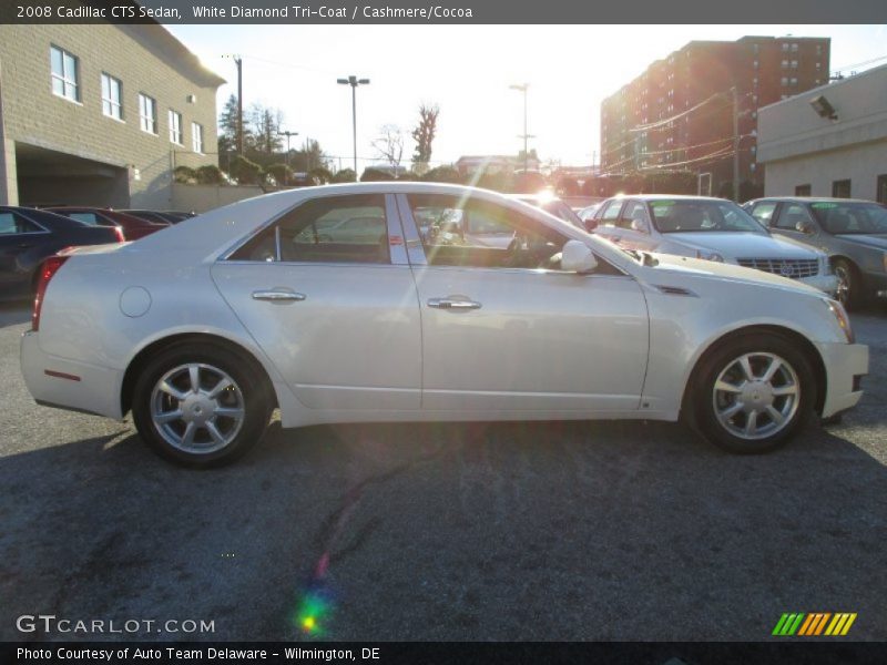 White Diamond Tri-Coat / Cashmere/Cocoa 2008 Cadillac CTS Sedan