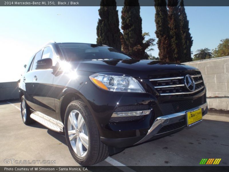 Black / Black 2014 Mercedes-Benz ML 350