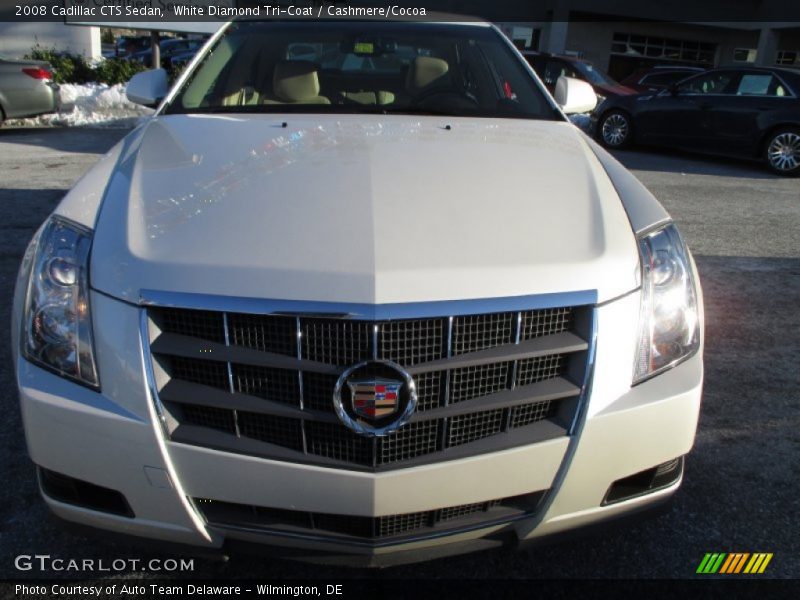 White Diamond Tri-Coat / Cashmere/Cocoa 2008 Cadillac CTS Sedan