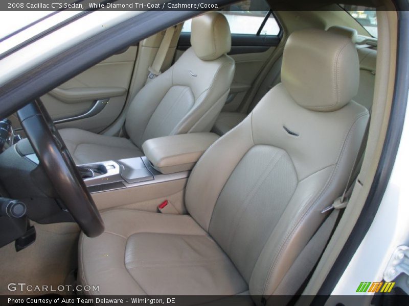 White Diamond Tri-Coat / Cashmere/Cocoa 2008 Cadillac CTS Sedan