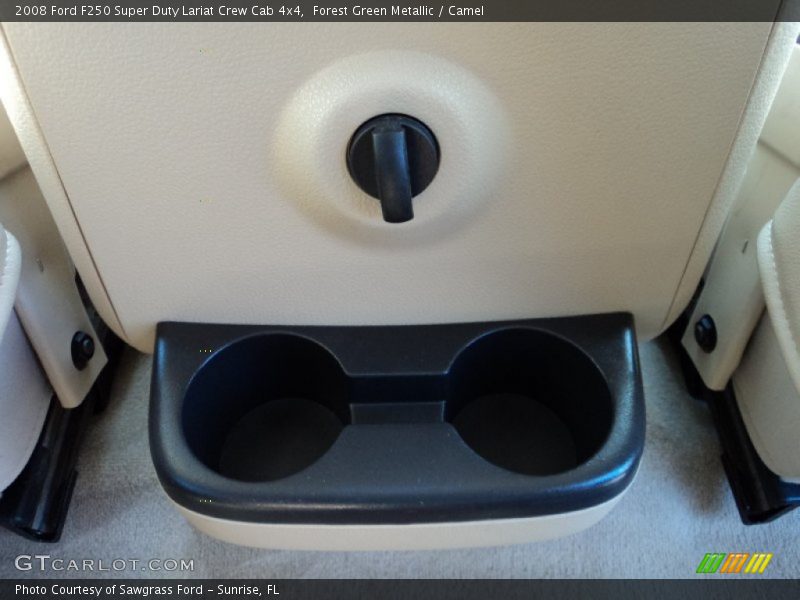 Forest Green Metallic / Camel 2008 Ford F250 Super Duty Lariat Crew Cab 4x4