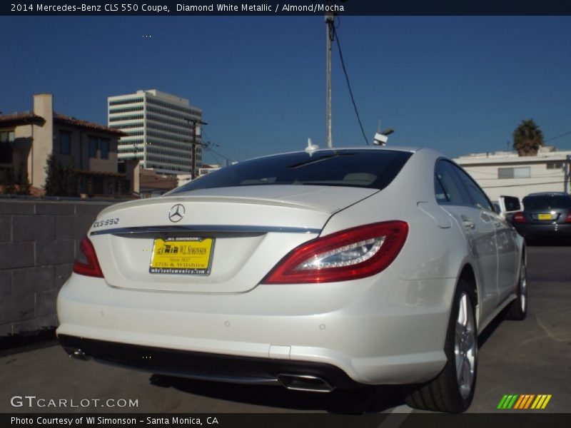 Diamond White Metallic / Almond/Mocha 2014 Mercedes-Benz CLS 550 Coupe