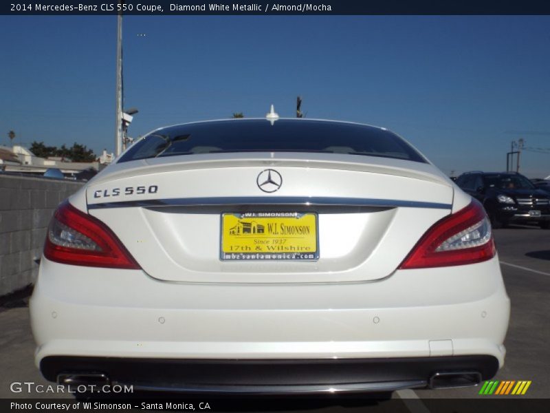 Diamond White Metallic / Almond/Mocha 2014 Mercedes-Benz CLS 550 Coupe
