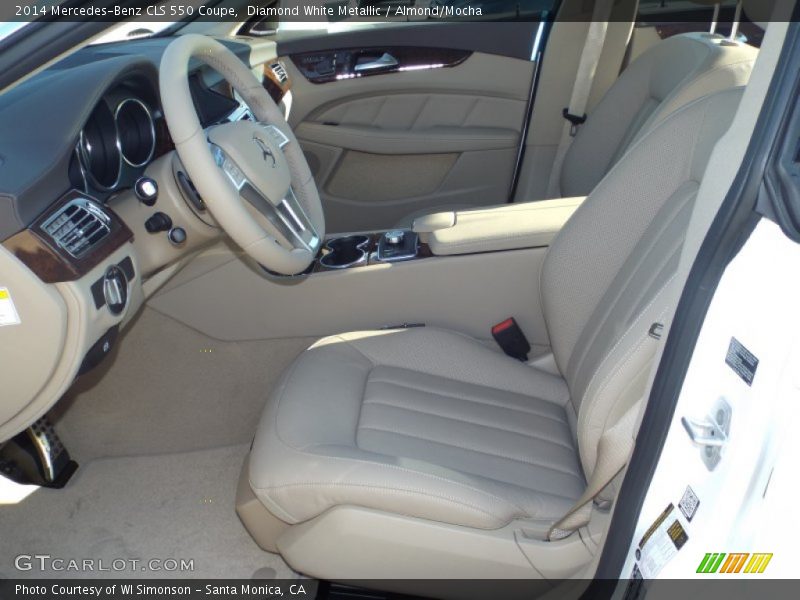 Diamond White Metallic / Almond/Mocha 2014 Mercedes-Benz CLS 550 Coupe