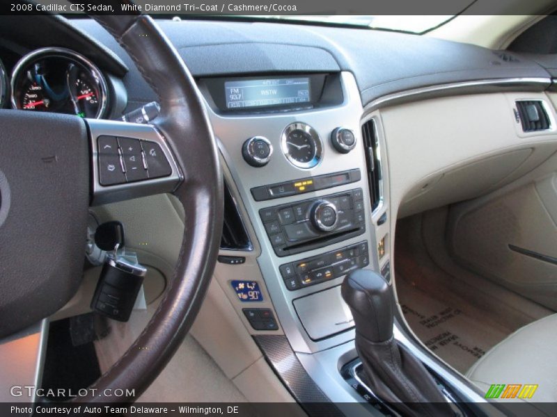 White Diamond Tri-Coat / Cashmere/Cocoa 2008 Cadillac CTS Sedan