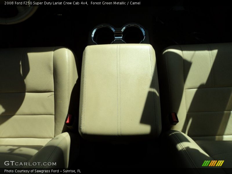 Forest Green Metallic / Camel 2008 Ford F250 Super Duty Lariat Crew Cab 4x4