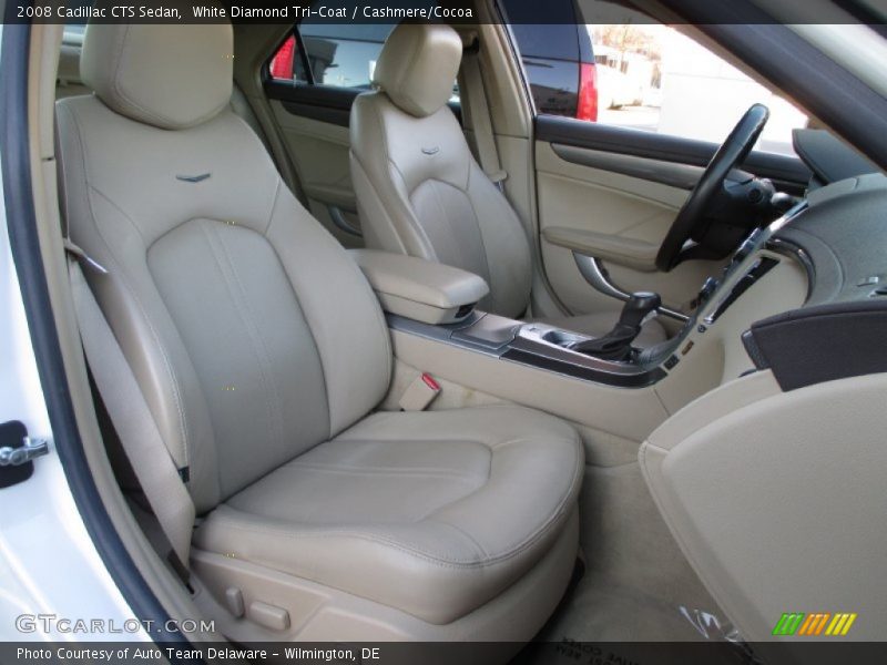 White Diamond Tri-Coat / Cashmere/Cocoa 2008 Cadillac CTS Sedan