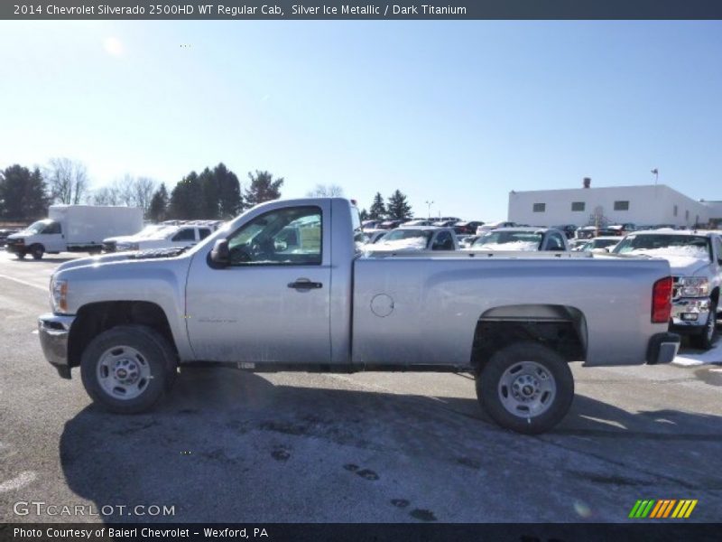 Silver Ice Metallic / Dark Titanium 2014 Chevrolet Silverado 2500HD WT Regular Cab