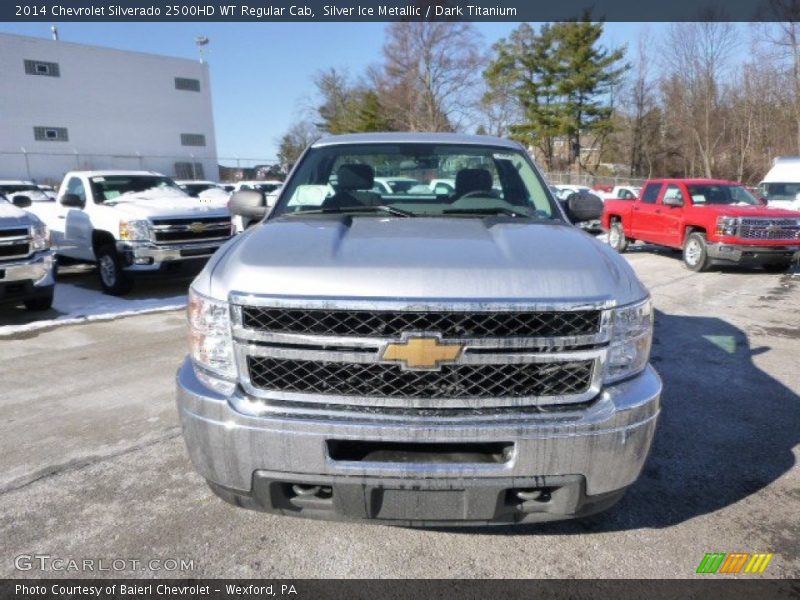 Silver Ice Metallic / Dark Titanium 2014 Chevrolet Silverado 2500HD WT Regular Cab