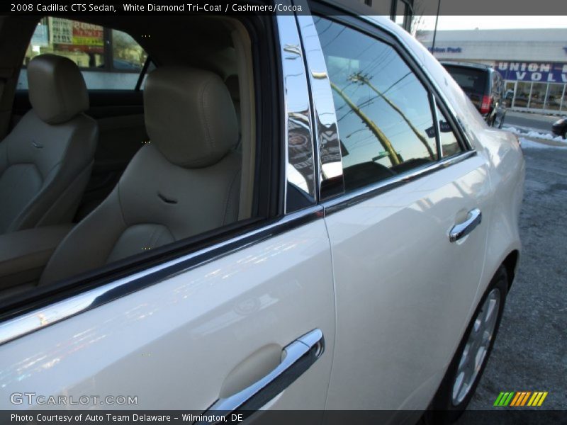 White Diamond Tri-Coat / Cashmere/Cocoa 2008 Cadillac CTS Sedan