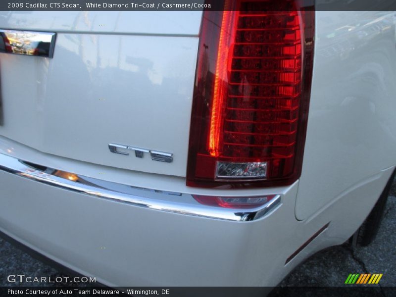 White Diamond Tri-Coat / Cashmere/Cocoa 2008 Cadillac CTS Sedan
