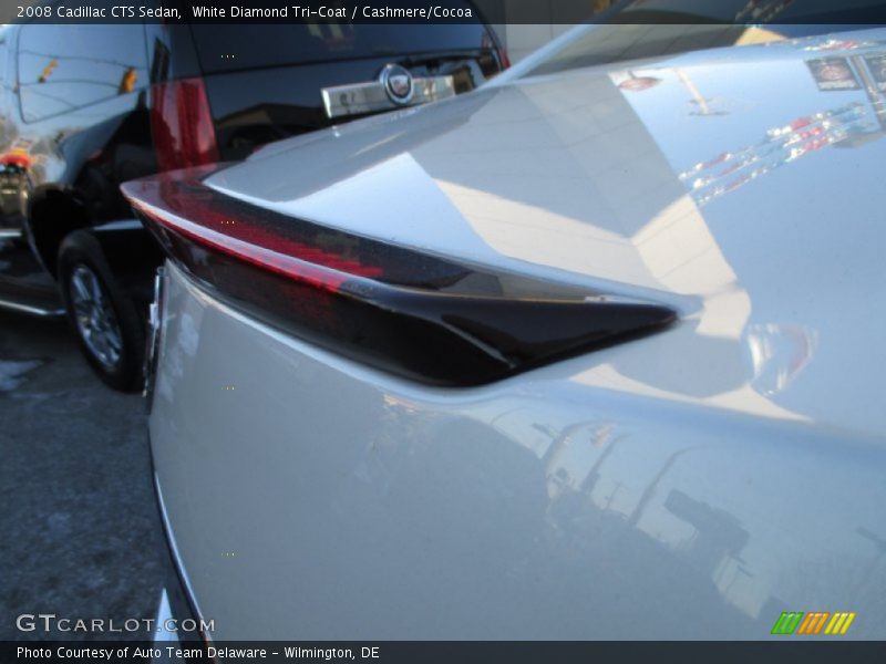 White Diamond Tri-Coat / Cashmere/Cocoa 2008 Cadillac CTS Sedan