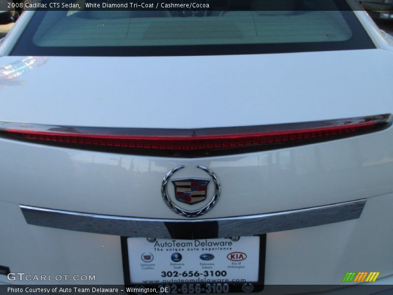White Diamond Tri-Coat / Cashmere/Cocoa 2008 Cadillac CTS Sedan