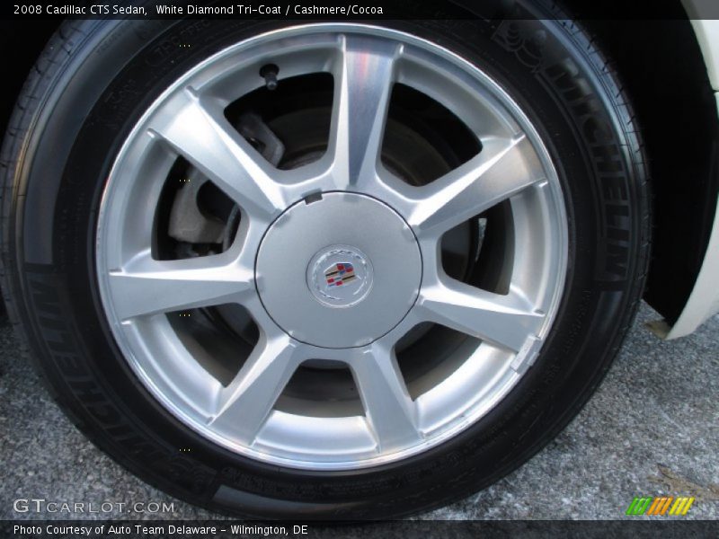 White Diamond Tri-Coat / Cashmere/Cocoa 2008 Cadillac CTS Sedan