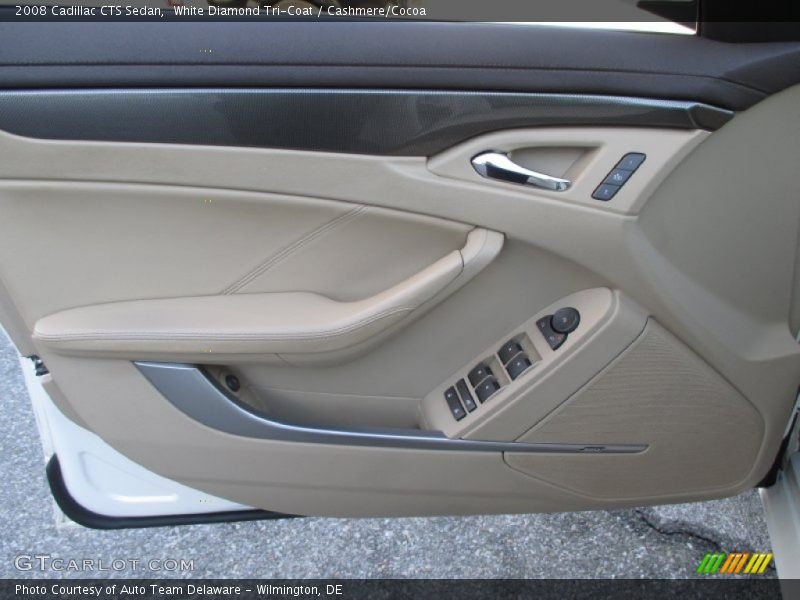 White Diamond Tri-Coat / Cashmere/Cocoa 2008 Cadillac CTS Sedan