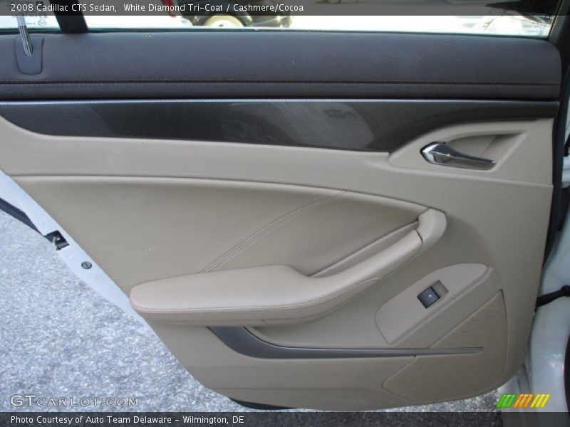 White Diamond Tri-Coat / Cashmere/Cocoa 2008 Cadillac CTS Sedan