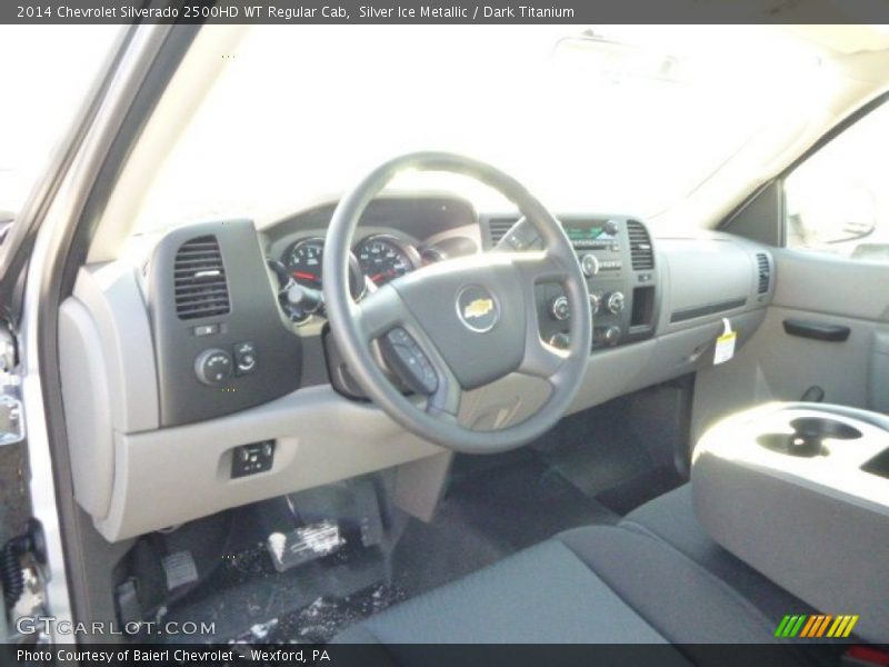 Silver Ice Metallic / Dark Titanium 2014 Chevrolet Silverado 2500HD WT Regular Cab