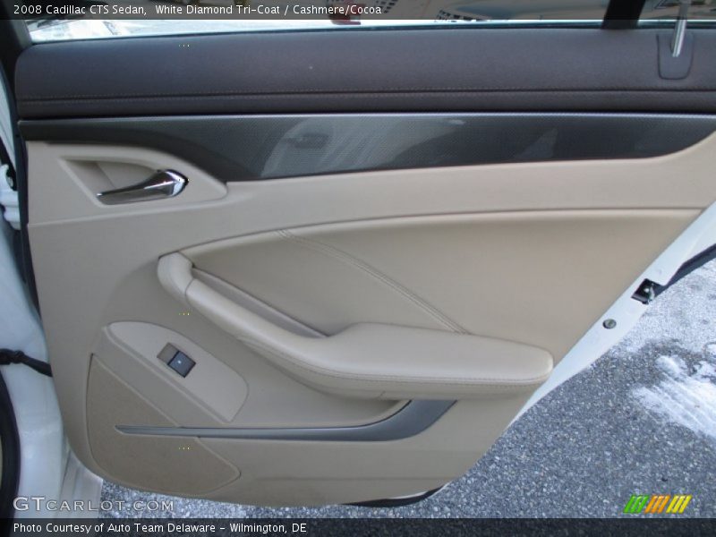 White Diamond Tri-Coat / Cashmere/Cocoa 2008 Cadillac CTS Sedan