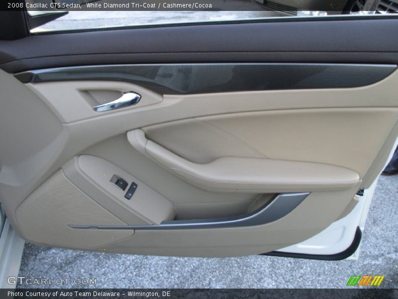 White Diamond Tri-Coat / Cashmere/Cocoa 2008 Cadillac CTS Sedan