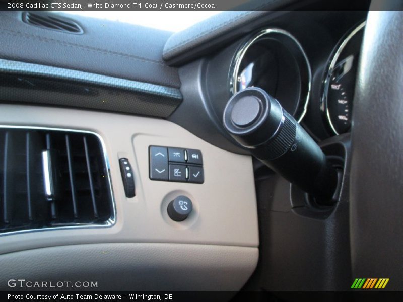 White Diamond Tri-Coat / Cashmere/Cocoa 2008 Cadillac CTS Sedan
