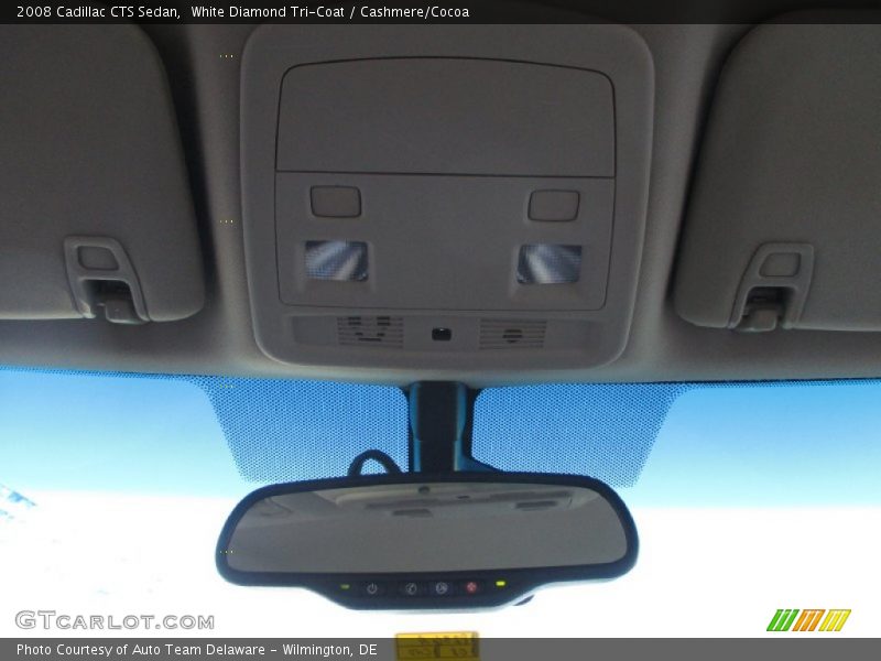 White Diamond Tri-Coat / Cashmere/Cocoa 2008 Cadillac CTS Sedan