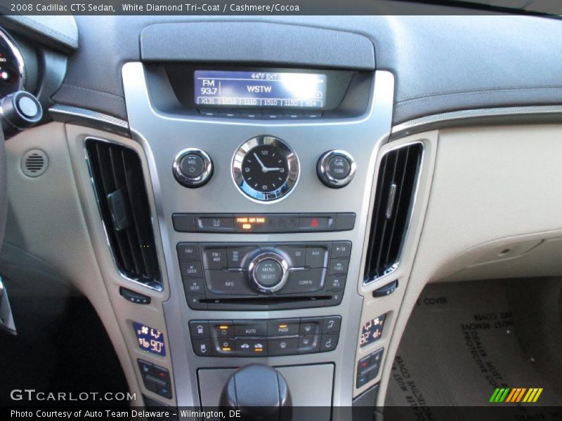 White Diamond Tri-Coat / Cashmere/Cocoa 2008 Cadillac CTS Sedan