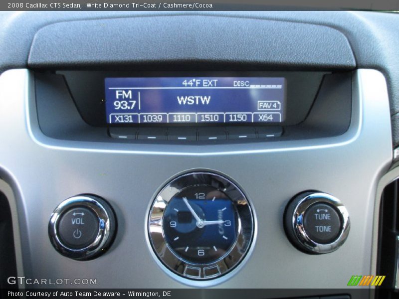 White Diamond Tri-Coat / Cashmere/Cocoa 2008 Cadillac CTS Sedan