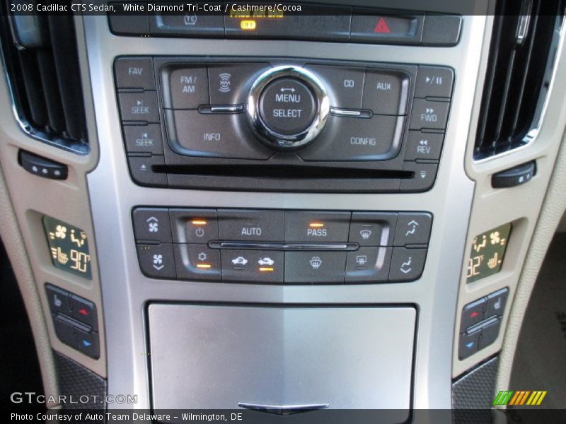 White Diamond Tri-Coat / Cashmere/Cocoa 2008 Cadillac CTS Sedan