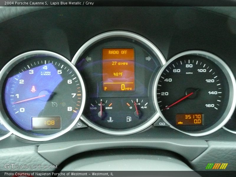 Lapis Blue Metallic / Grey 2004 Porsche Cayenne S