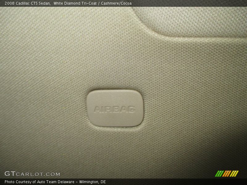 White Diamond Tri-Coat / Cashmere/Cocoa 2008 Cadillac CTS Sedan