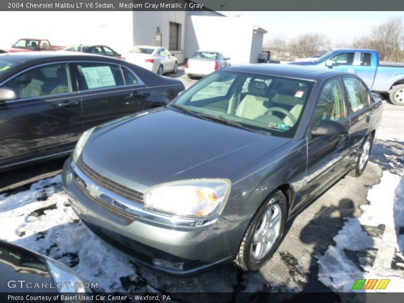 Medium Gray Metallic / Gray 2004 Chevrolet Malibu LT V6 Sedan
