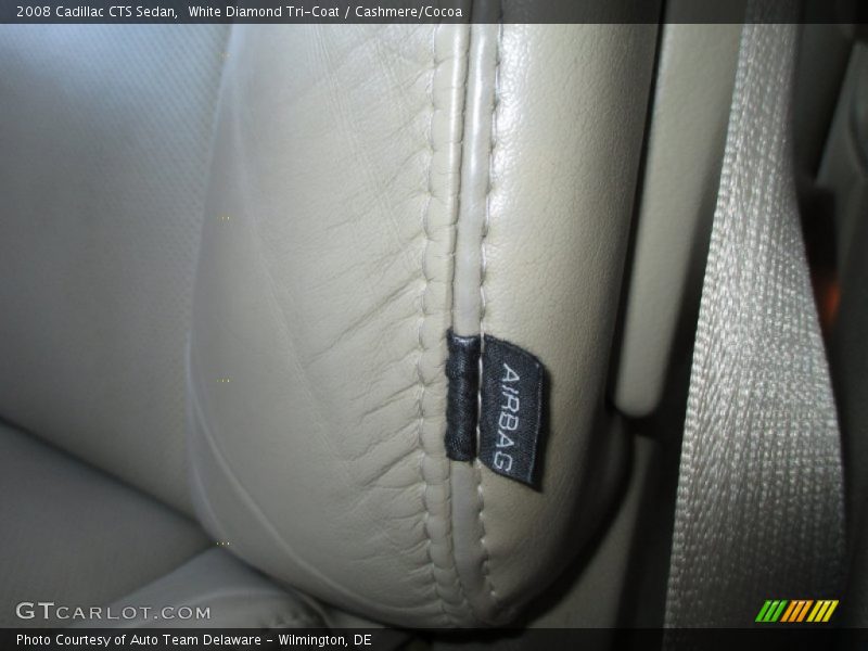 White Diamond Tri-Coat / Cashmere/Cocoa 2008 Cadillac CTS Sedan