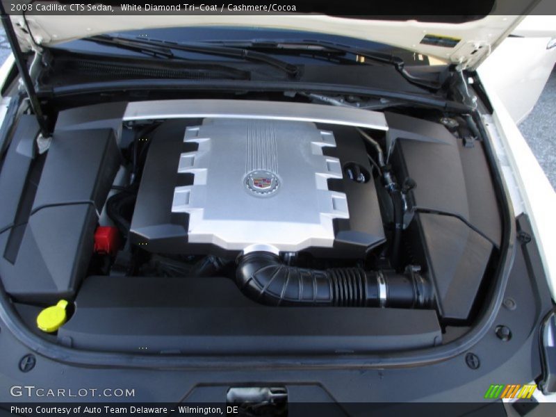 White Diamond Tri-Coat / Cashmere/Cocoa 2008 Cadillac CTS Sedan