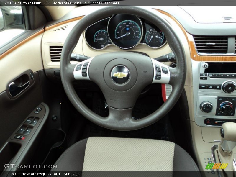 Mocha Steel Metallic / Cocoa/Cashmere 2011 Chevrolet Malibu LT