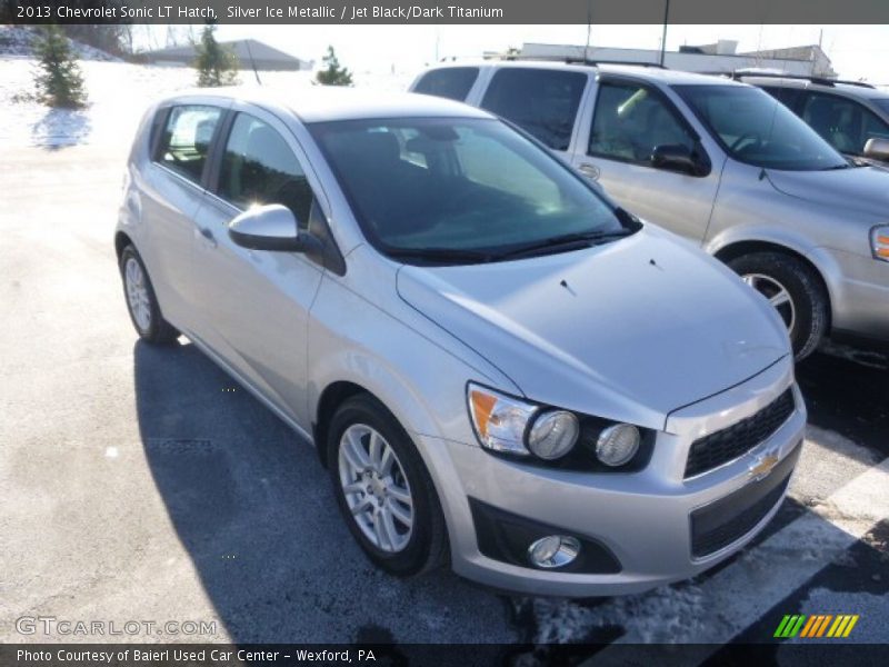 Silver Ice Metallic / Jet Black/Dark Titanium 2013 Chevrolet Sonic LT Hatch