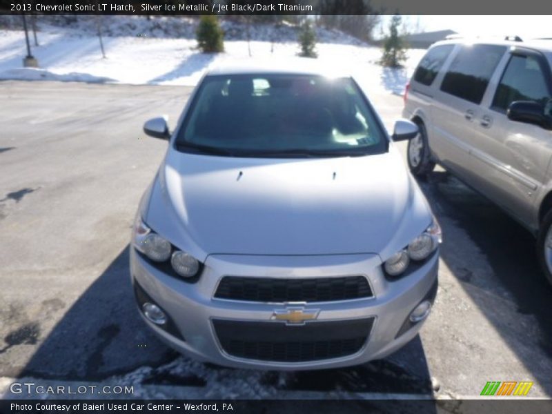 Silver Ice Metallic / Jet Black/Dark Titanium 2013 Chevrolet Sonic LT Hatch