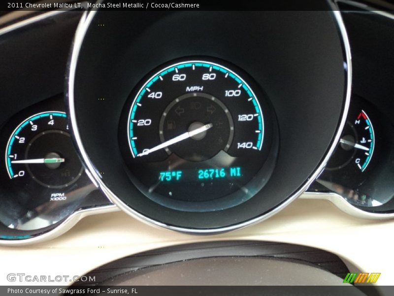 Mocha Steel Metallic / Cocoa/Cashmere 2011 Chevrolet Malibu LT
