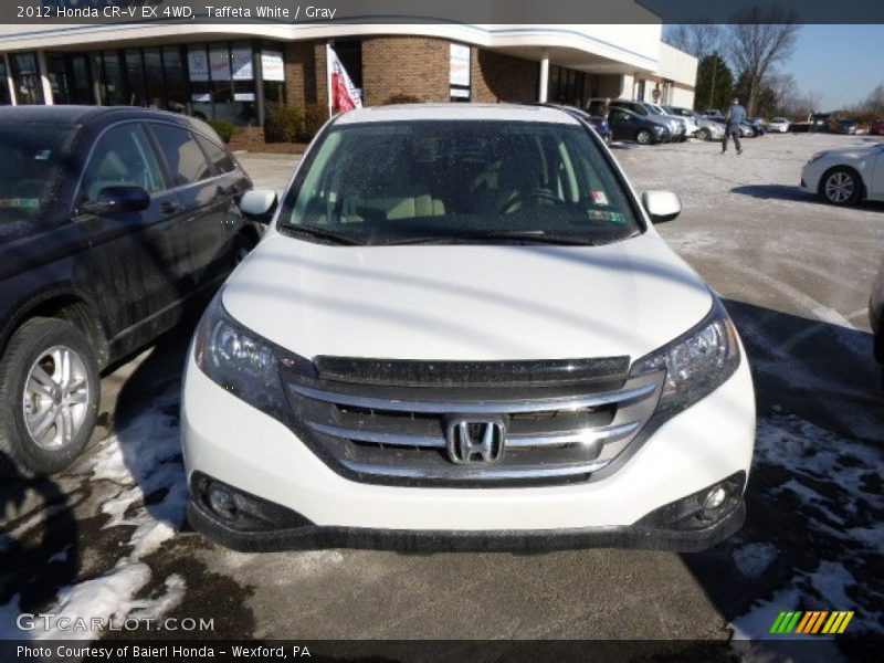 Taffeta White / Gray 2012 Honda CR-V EX 4WD