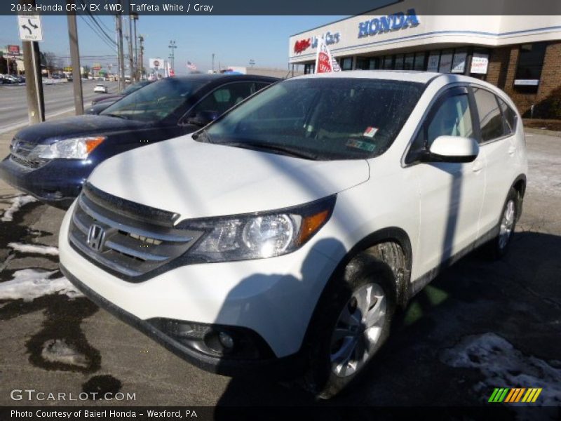 Taffeta White / Gray 2012 Honda CR-V EX 4WD