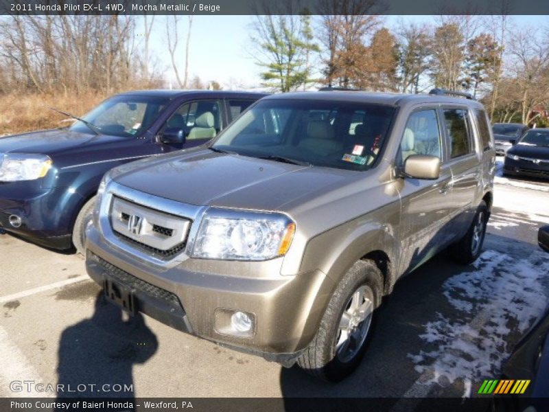 Mocha Metallic / Beige 2011 Honda Pilot EX-L 4WD