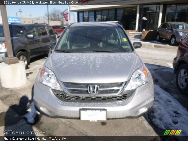 Alabaster Silver Metallic / Gray 2011 Honda CR-V SE