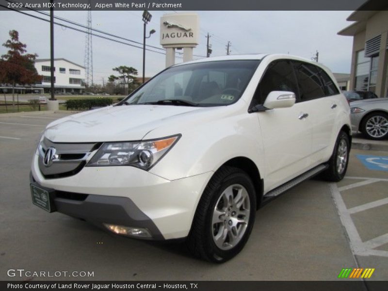 Aspen White Pearl / Parchment 2009 Acura MDX Technology