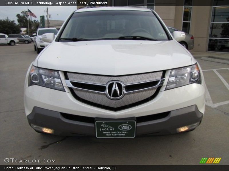 Aspen White Pearl / Parchment 2009 Acura MDX Technology