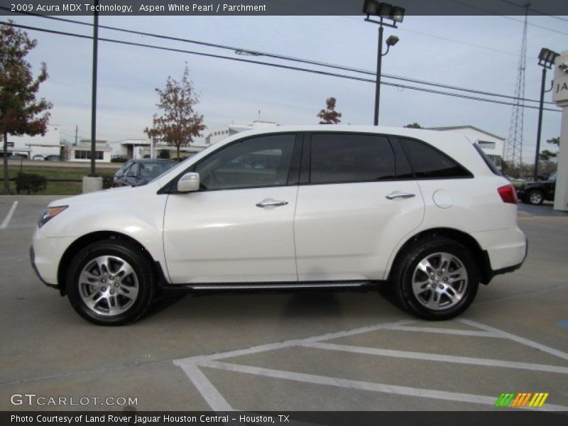 Aspen White Pearl / Parchment 2009 Acura MDX Technology