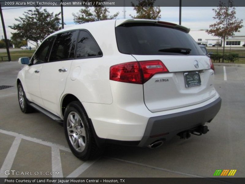 Aspen White Pearl / Parchment 2009 Acura MDX Technology
