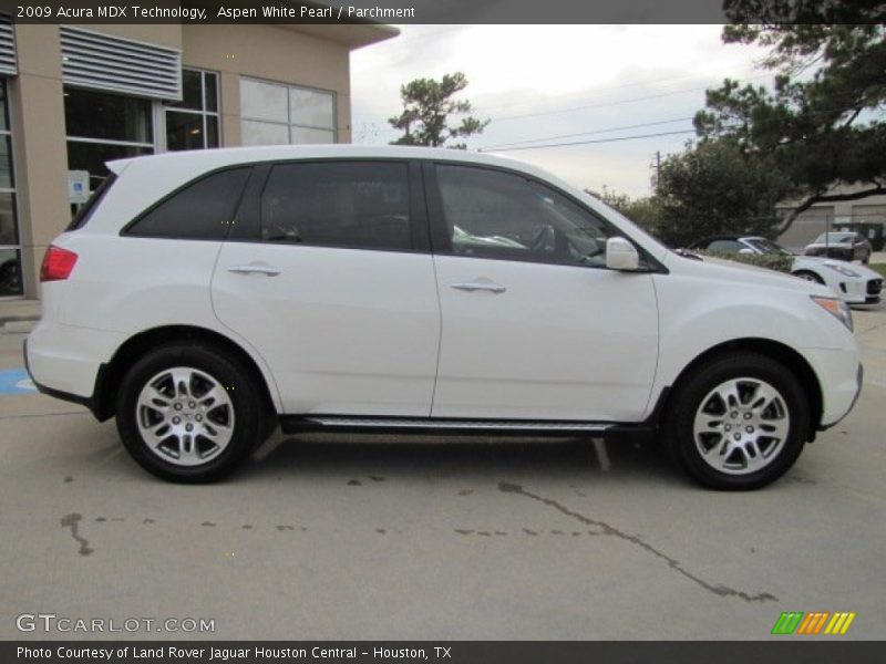 Aspen White Pearl / Parchment 2009 Acura MDX Technology