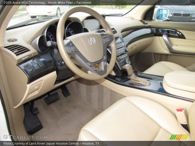 Aspen White Pearl / Parchment 2009 Acura MDX Technology