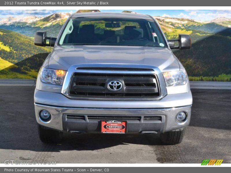 Silver Sky Metallic / Black 2012 Toyota Tundra CrewMax 4x4