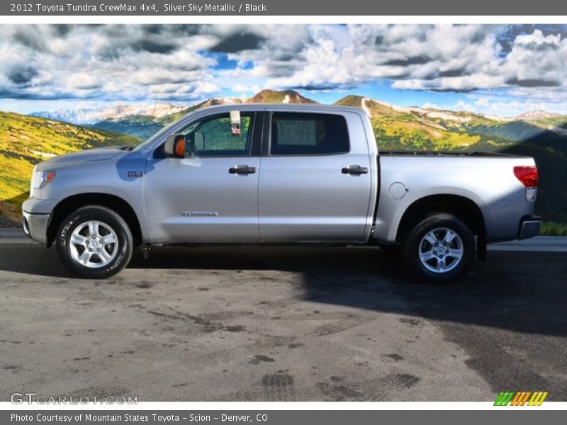 Silver Sky Metallic / Black 2012 Toyota Tundra CrewMax 4x4