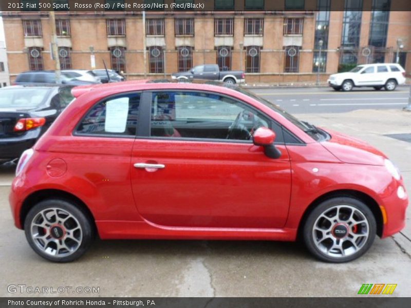 Rosso (Red) / Pelle Rosso/Nera (Red/Black) 2012 Fiat 500 Sport